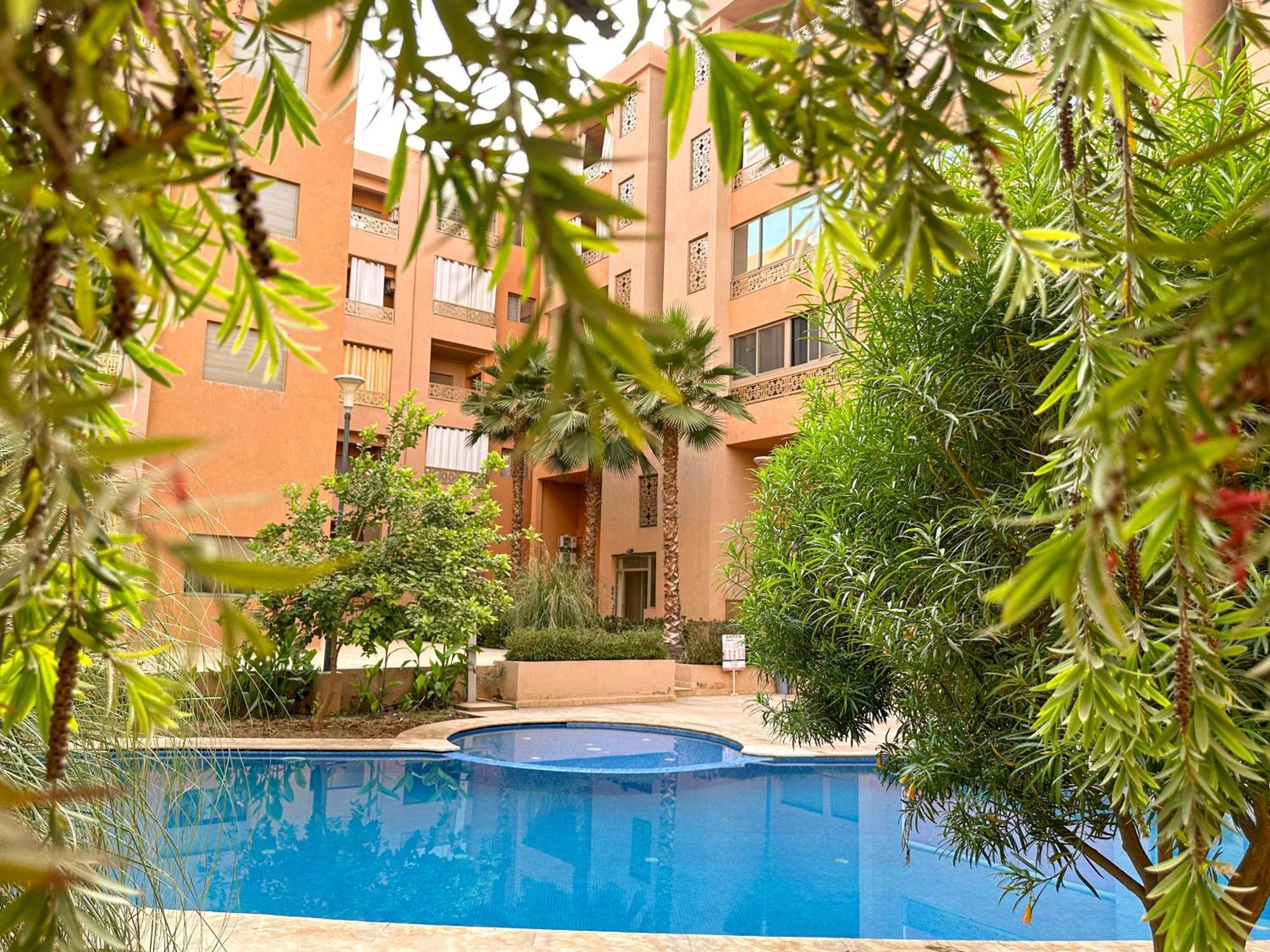 Condo In Marrakech With Pool Марракеш Экстерьер фото